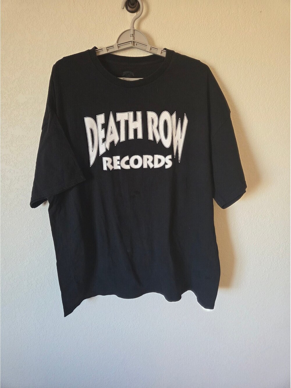 Death Row Records Black Graphic T-Shirt Size 2XL Vintage Hip-Hop Cotton